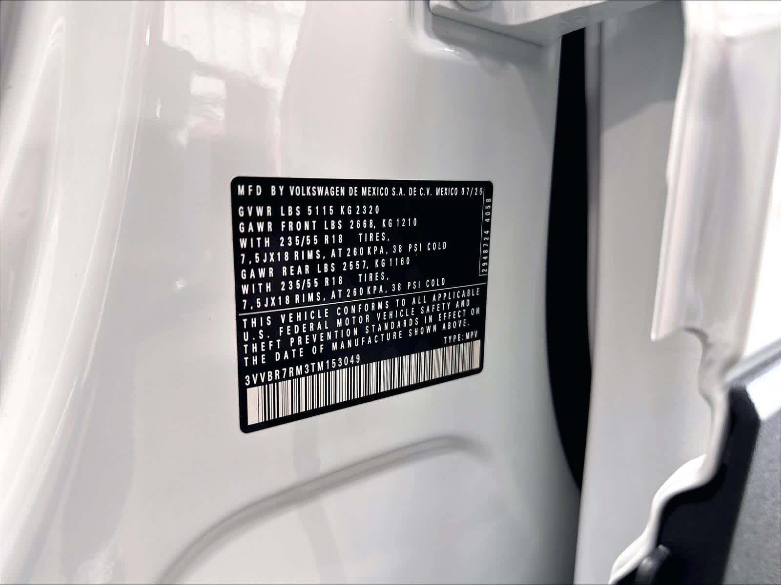 New 2026 Volkswagen Tiguan S AWD/4WD image 8