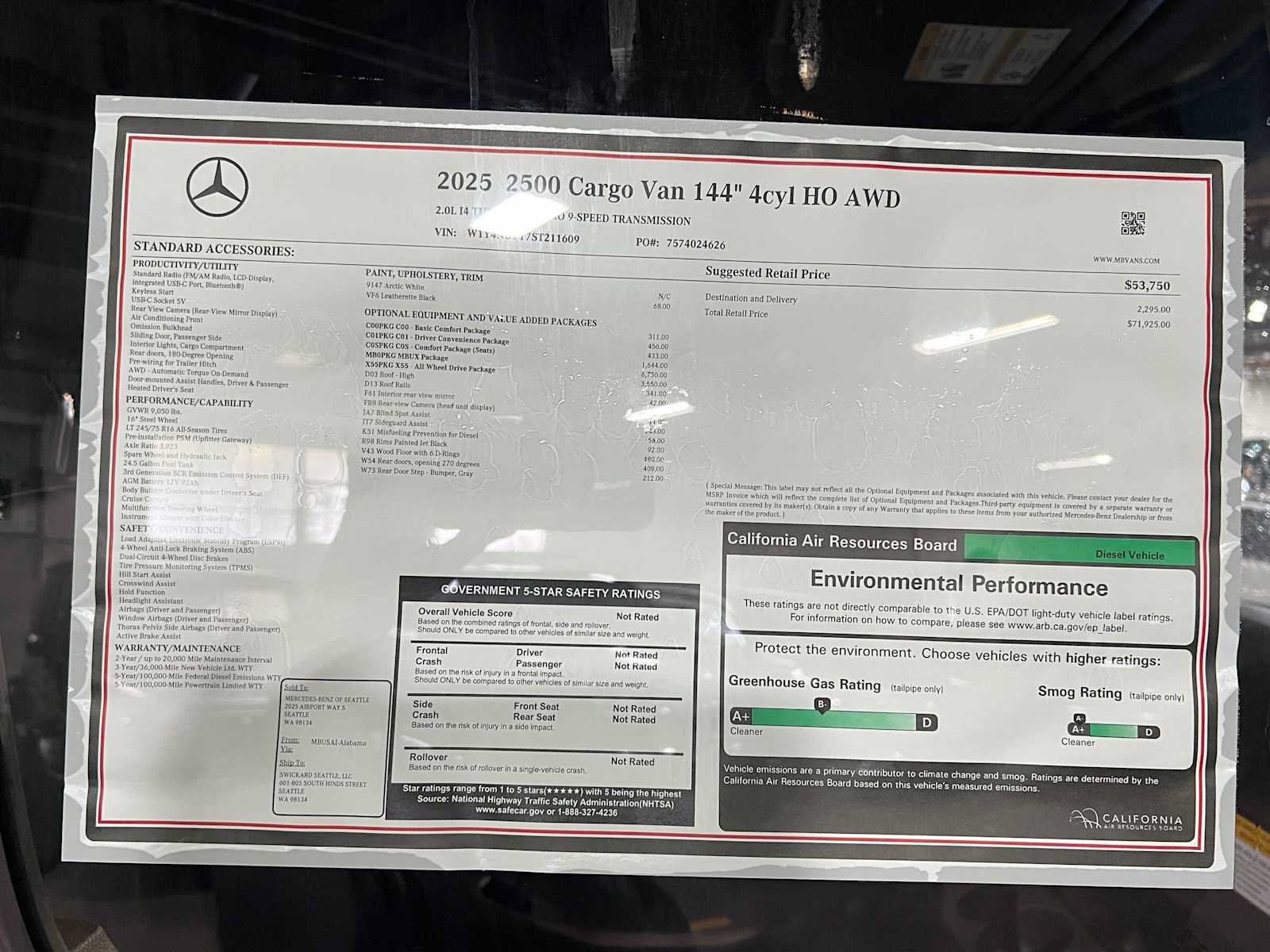 New 2025 Mercedes-Benz Sprinter 2500 image 40