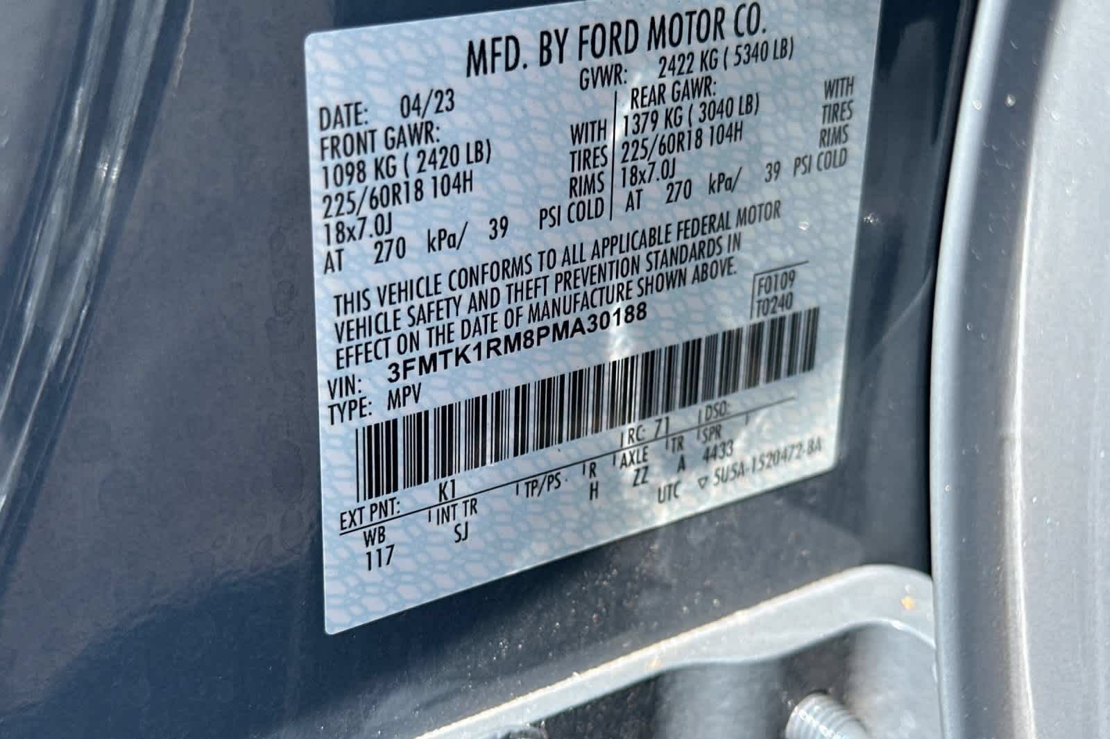 Certified 2023 Ford Mustang Mach-E Select RWD image 31