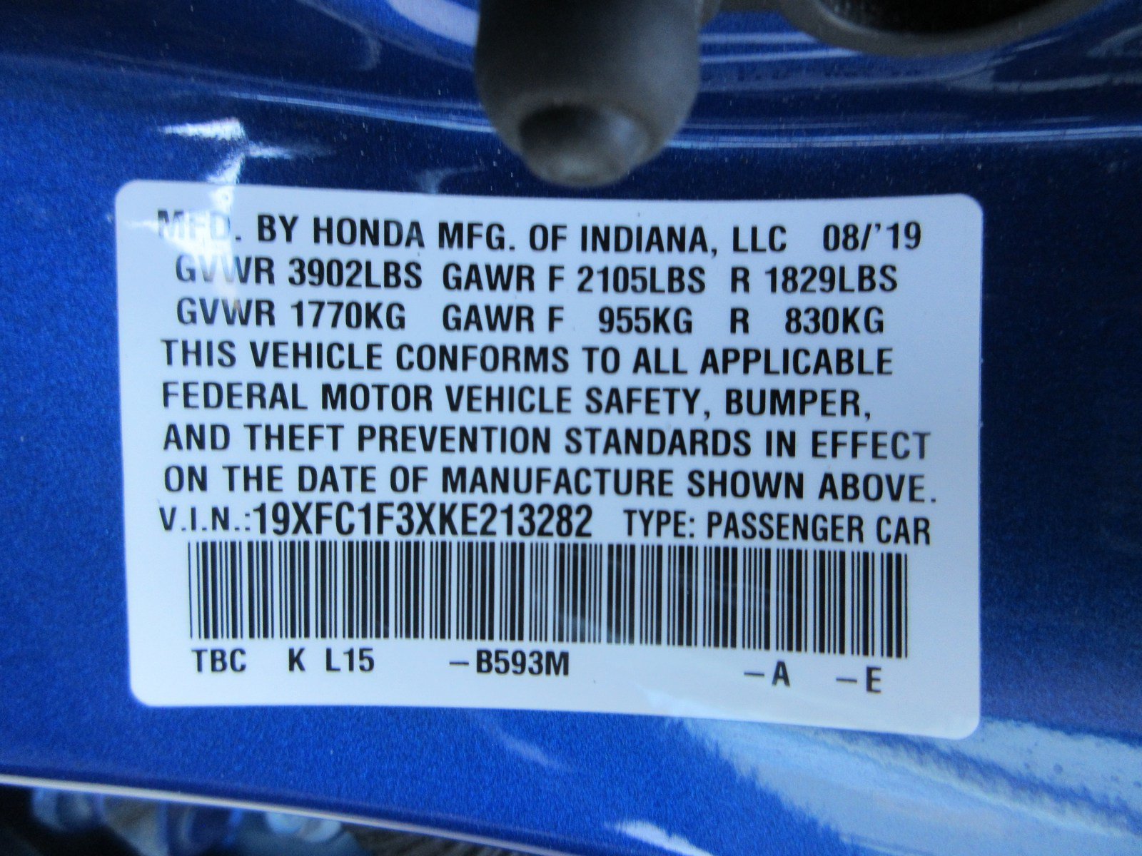 Used 2019 Honda Civic EX image 49