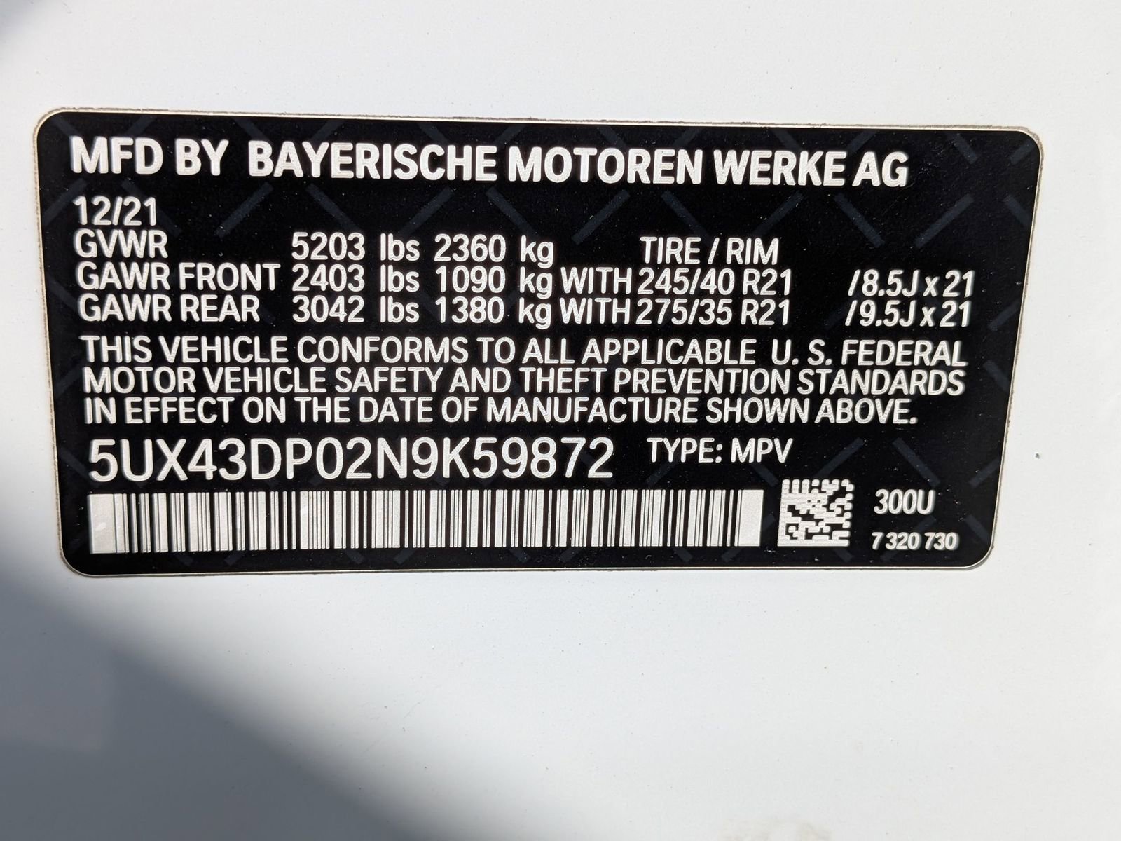Used 2022 BMW X3 sDrive30i w/ Convenience Package RWD image 43