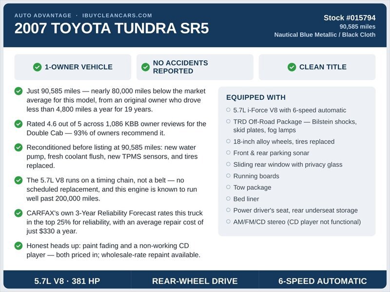 Used 2007 Toyota Tundra SR5 RWD image 2
