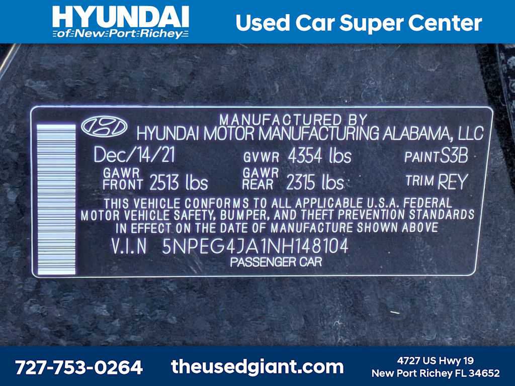 Certified 2022 Hyundai Sonata SE FWD image 31
