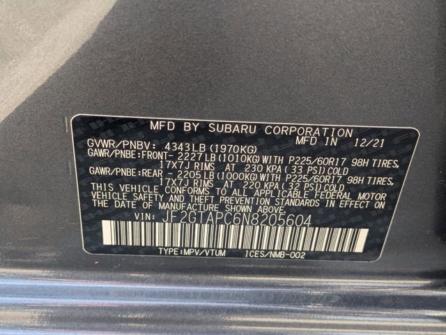 Used 2022 Subaru Crosstrek 2.0i Premium image 36