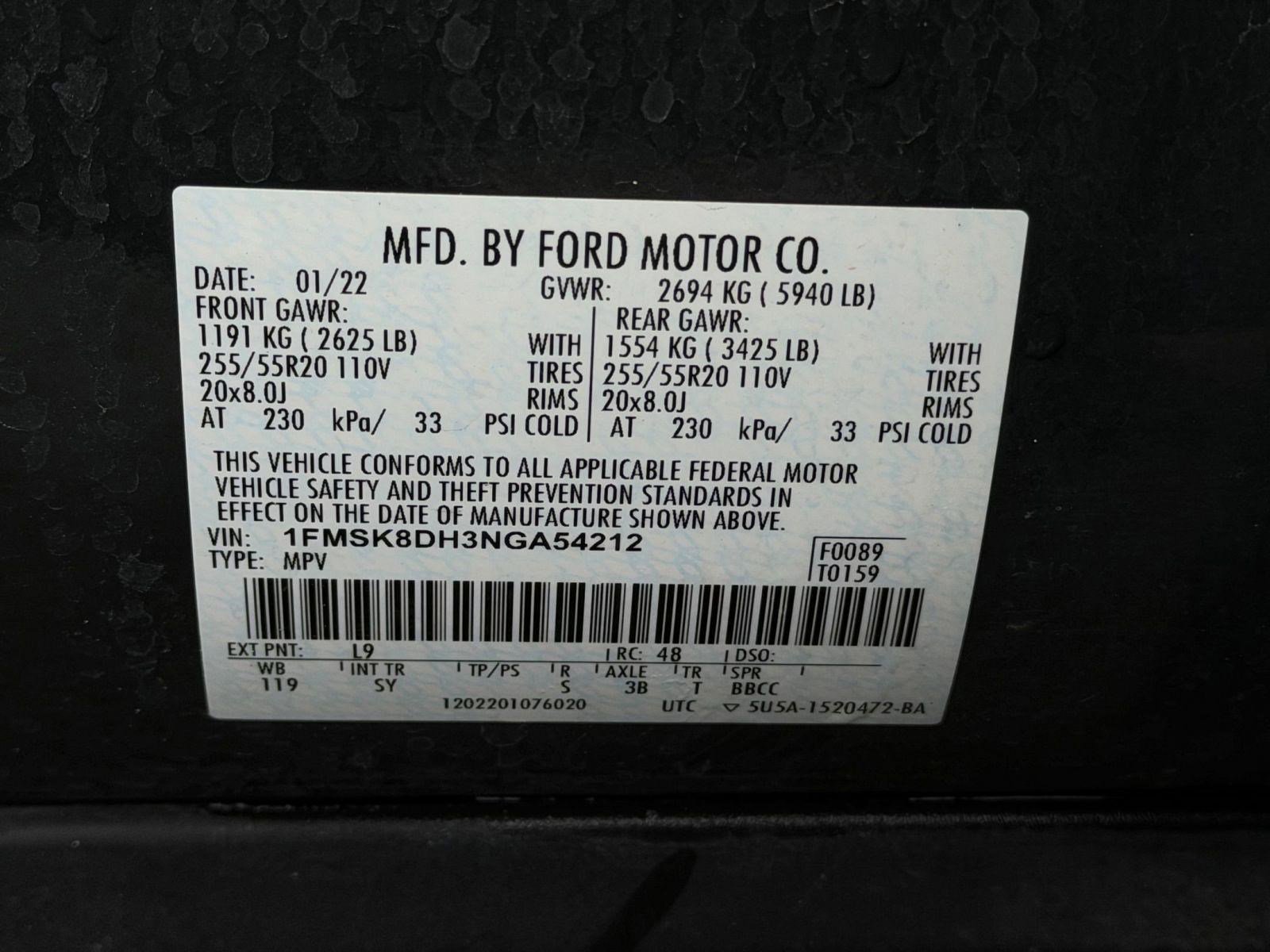 Used 2022 Ford Explorer XLT w/ Equipment Group 202A image 20