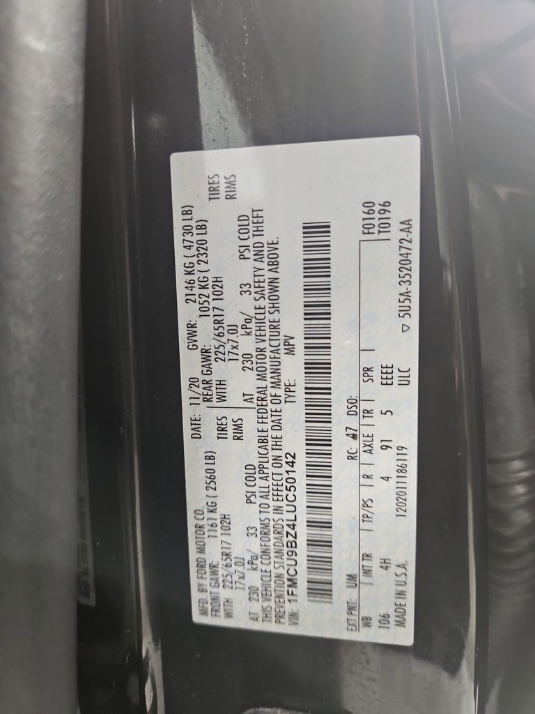 Used 2020 Ford Escape SE Sport image 29