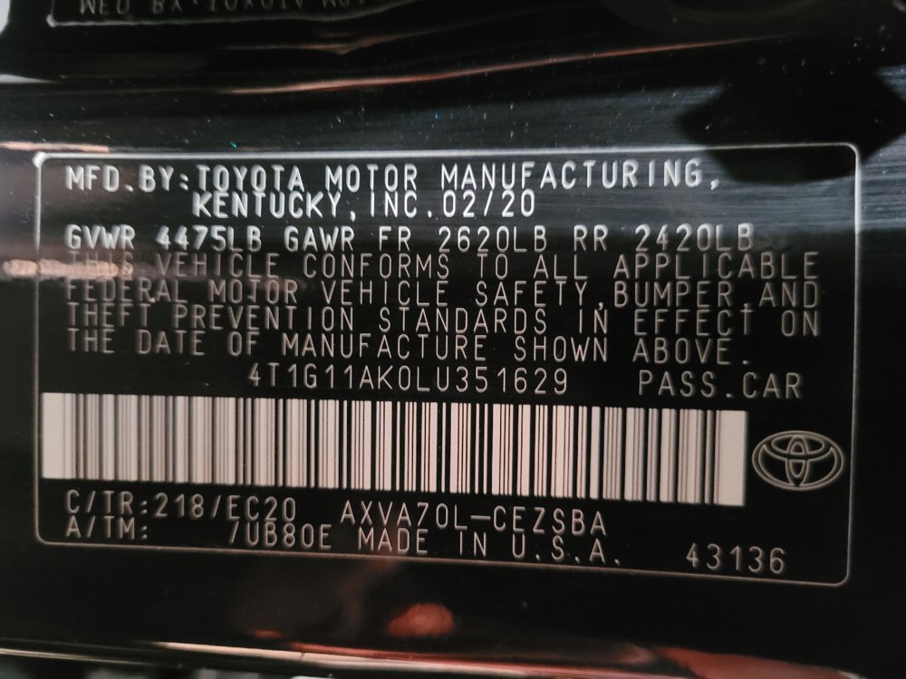 Used 2020 Toyota Camry SE FWD image 33