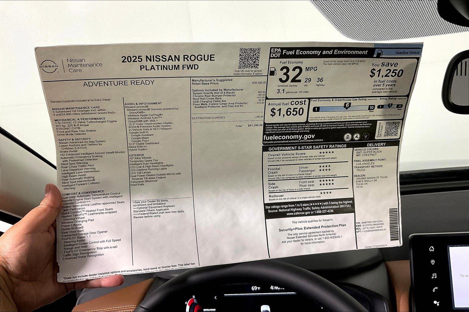 New 2025 Nissan Rogue Platinum image 41