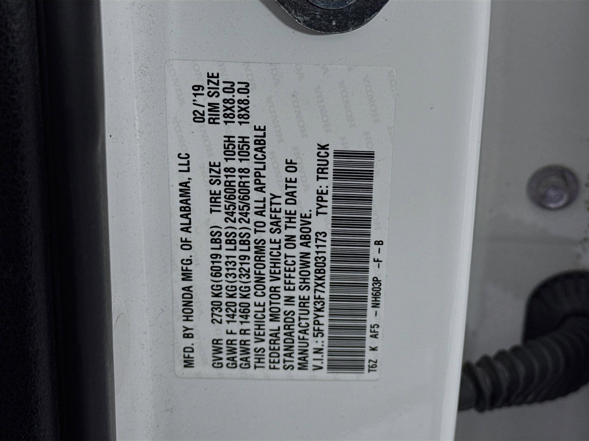 Used 2019 Honda Ridgeline RTL-E image 33