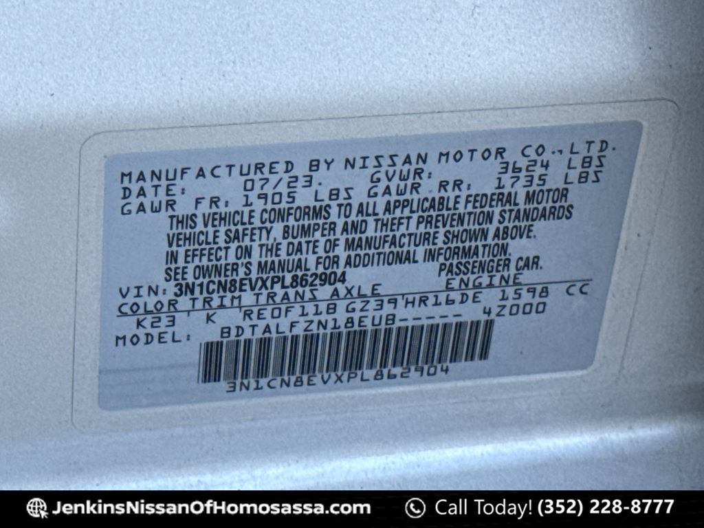Certified 2023 Nissan Versa SV FWD image 47