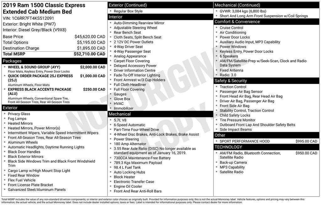 Used 2019 RAM 1500 Express w/ Wheel & Sound Group image 5