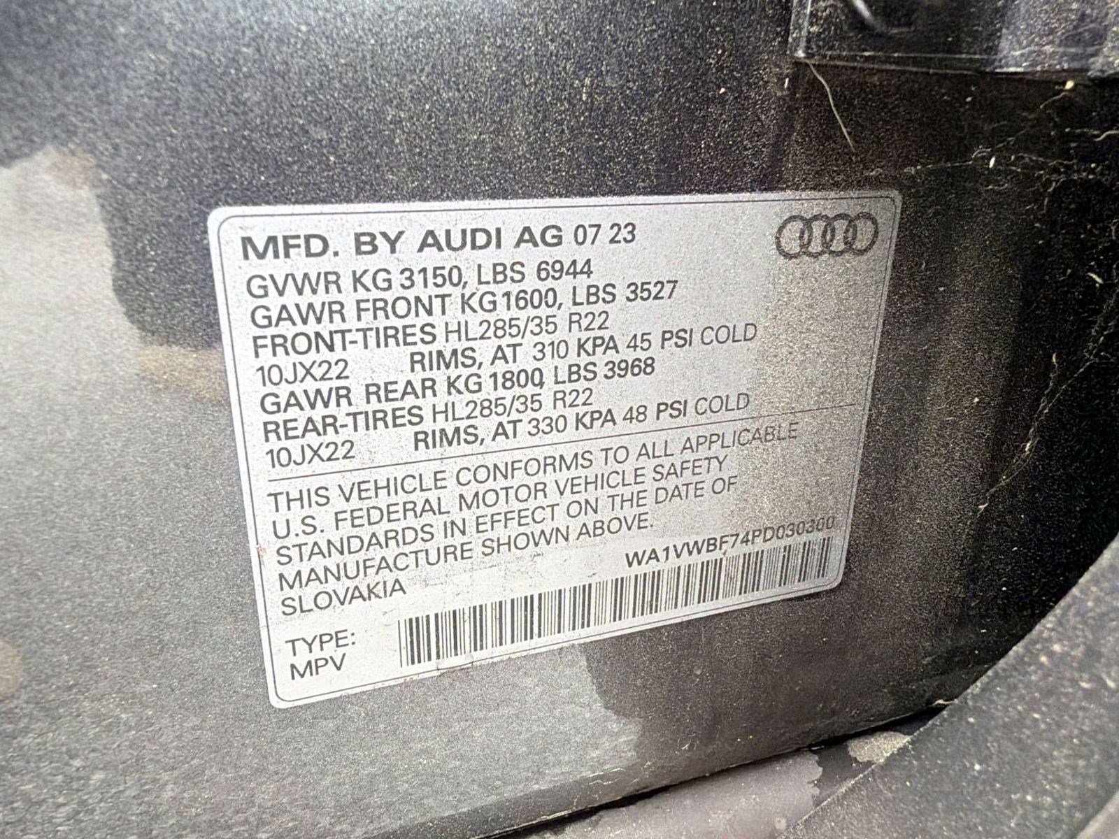 Used 2023 Audi SQ7 Prestige AWD/4WD image 21