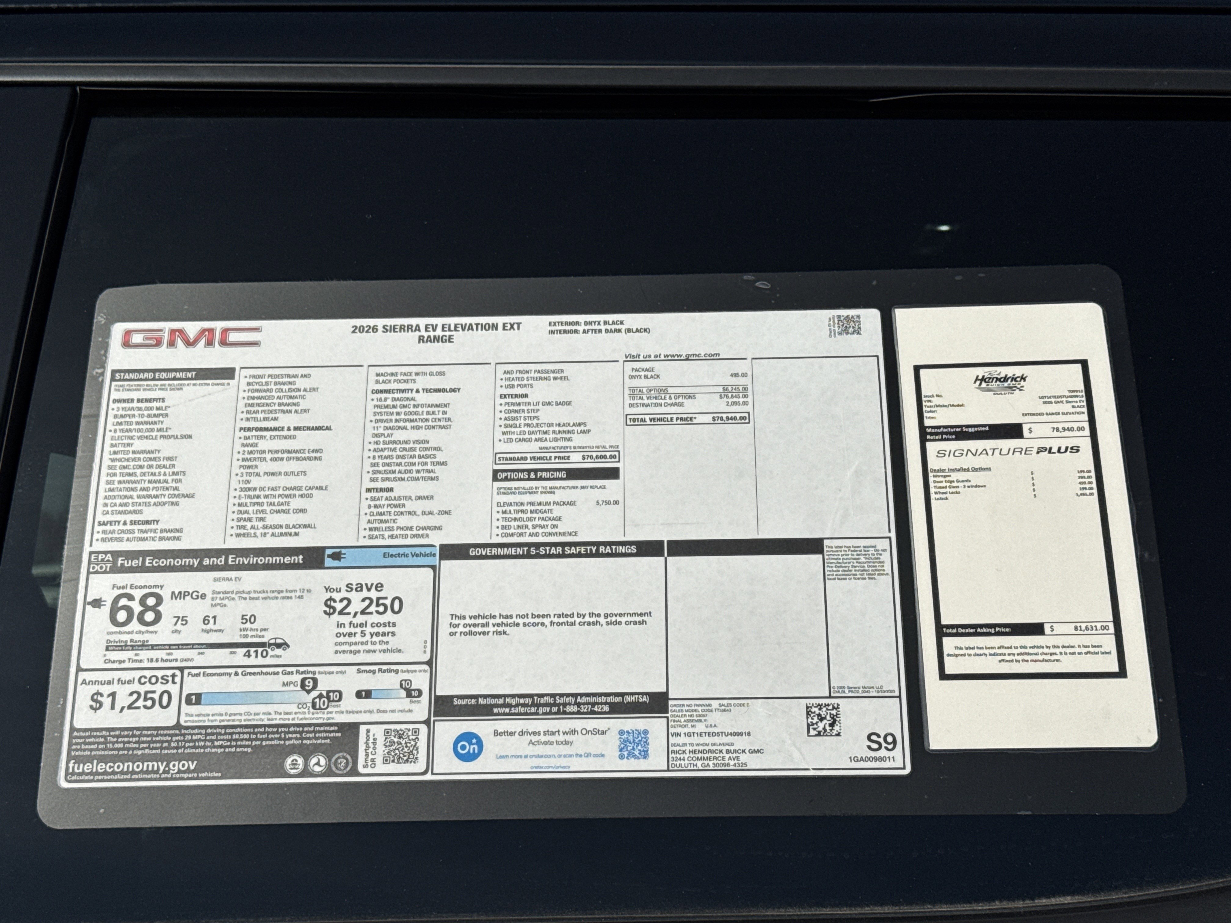 New 2026 GMC Sierra EV Elevation w/ Premium Package image 35