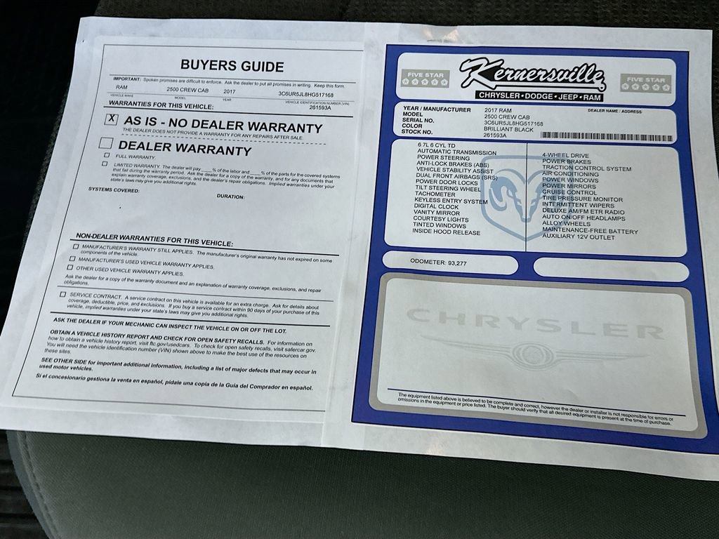 Used 2017 RAM 2500 SLT AWD/4WD image 35