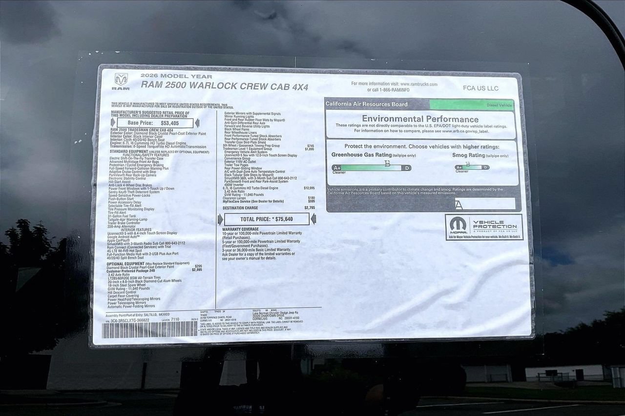 New 2026 RAM 2500 Warlock AWD/4WD image 38