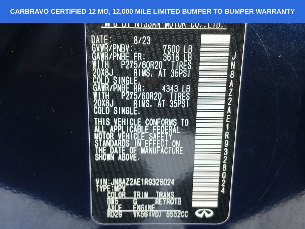 Used 2024 INFINITI QX80 Luxe image 35