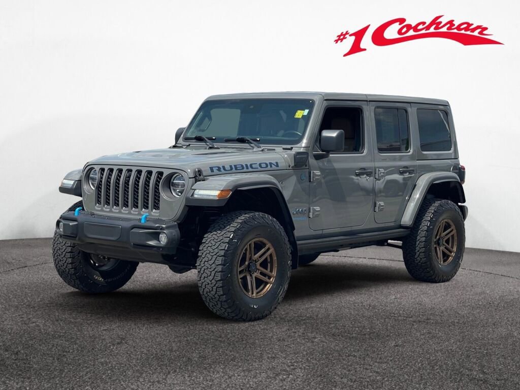 Used 2021 Jeep Wrangler Unlimited Rubicon 4xe w/ Steel Bumper Group AWD/4WD image 37