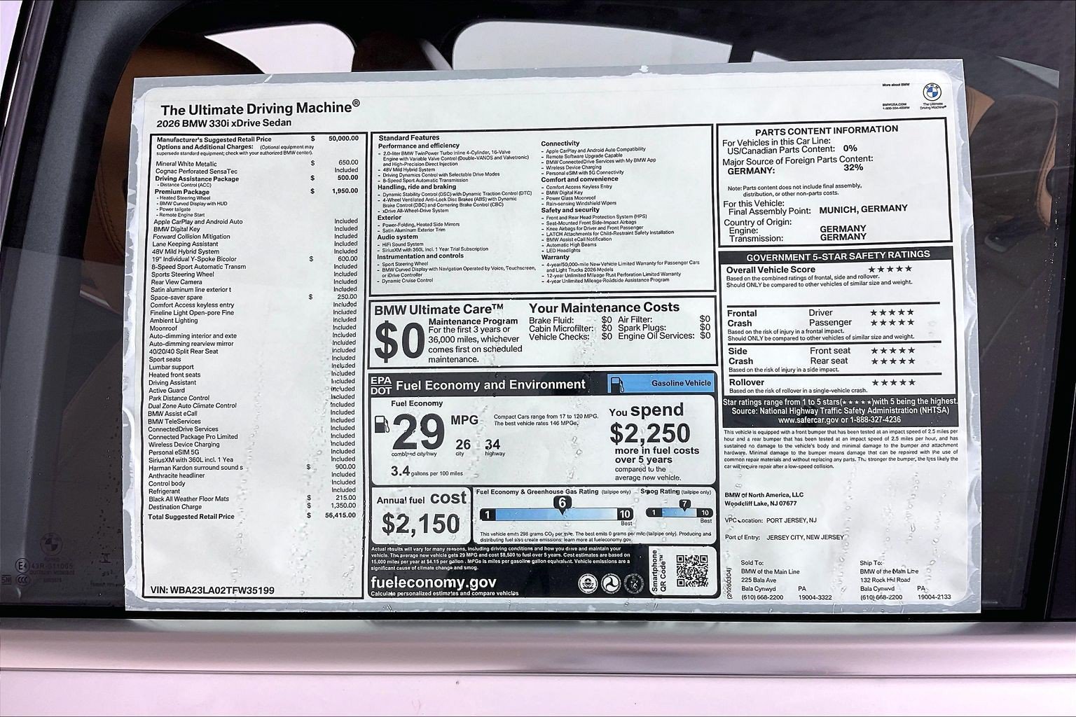 New 2026 BMW 330i xDrive Sedan AWD/4WD image 22