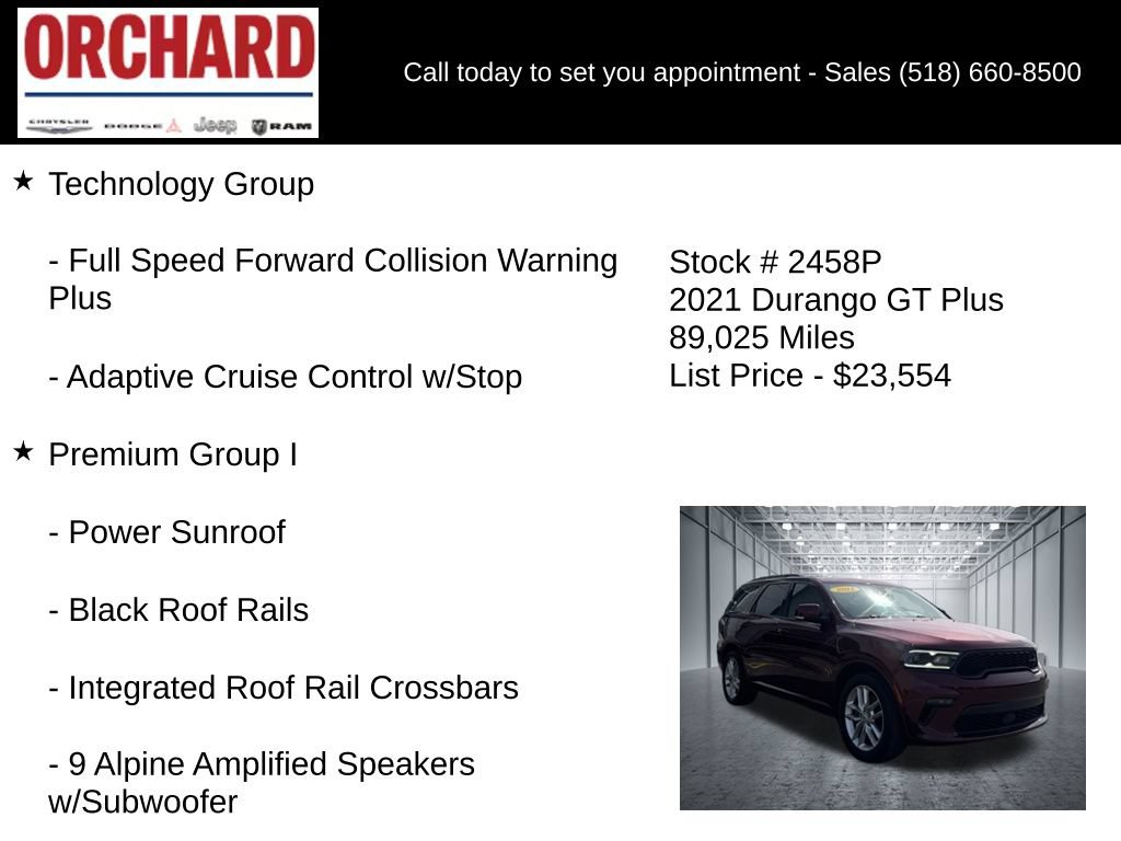 Used 2021 Dodge Durango GT RWD image 20