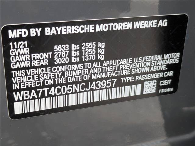 Used 2022 BMW 740i xDrive w/ M Sport Package AWD/4WD image 16