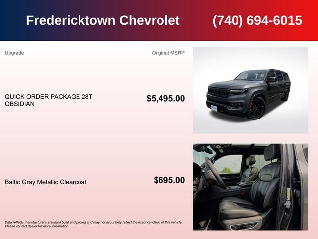 Used 2024 Jeep Grand Wagoneer L Series II w/ Quick Order Packagew 28T AWD/4WD image 5