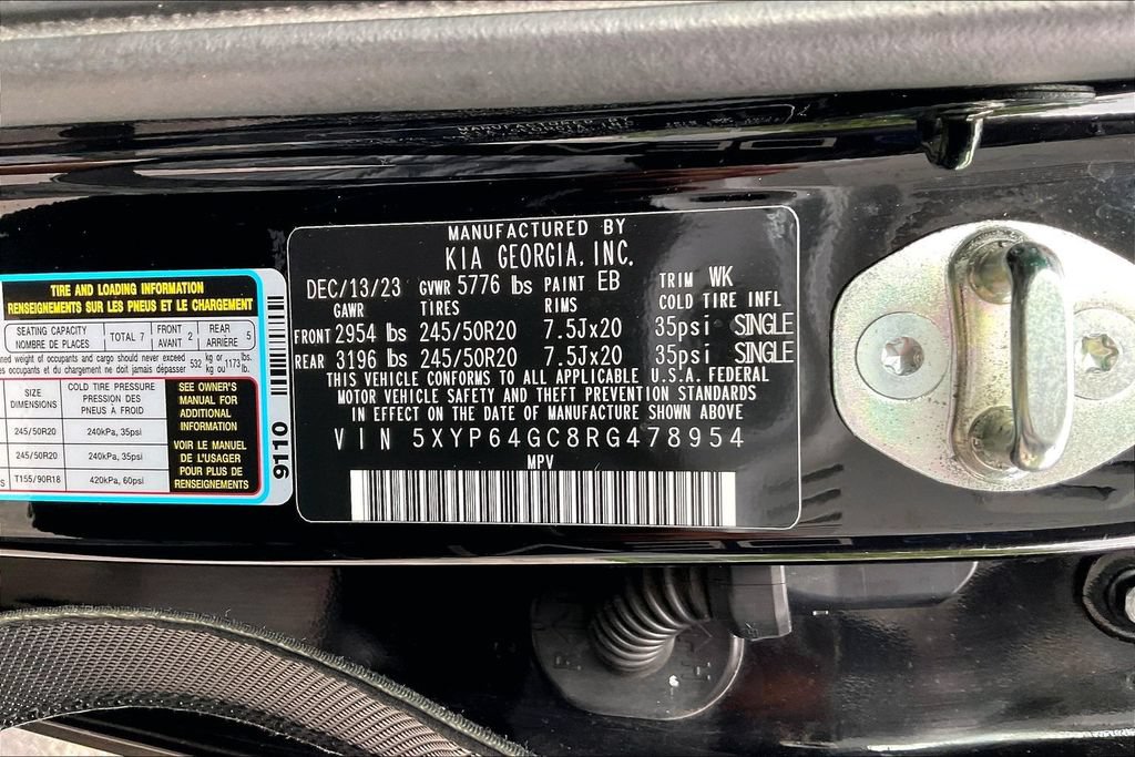 Used 2024 Kia Telluride S w/ S Sunroof Package FWD image 22