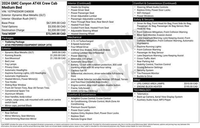 Used 2024 GMC Canyon AT4X image 40