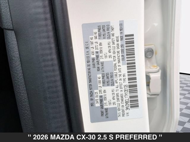New 2026 MAZDA CX-30 AWD 2.5 S image 36