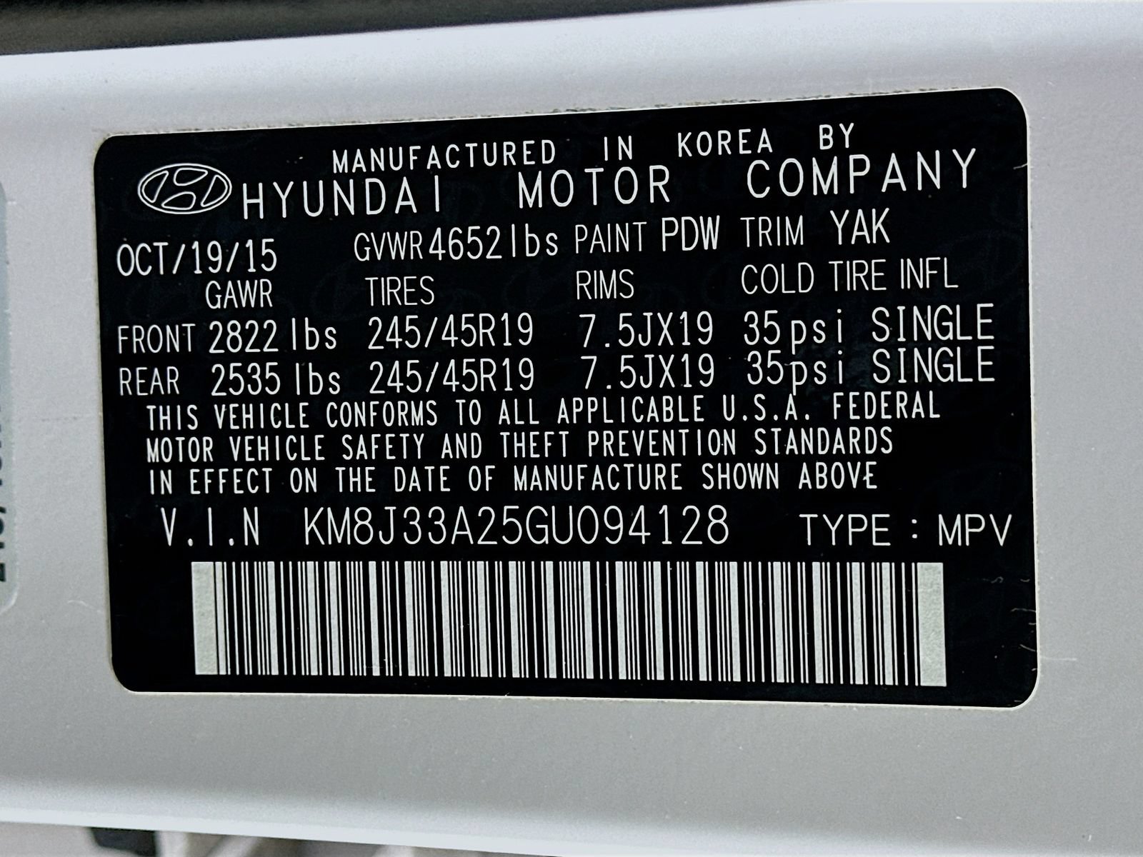 Used 2016 Hyundai Tucson Limited w/ Option Group 03 FWD image 45