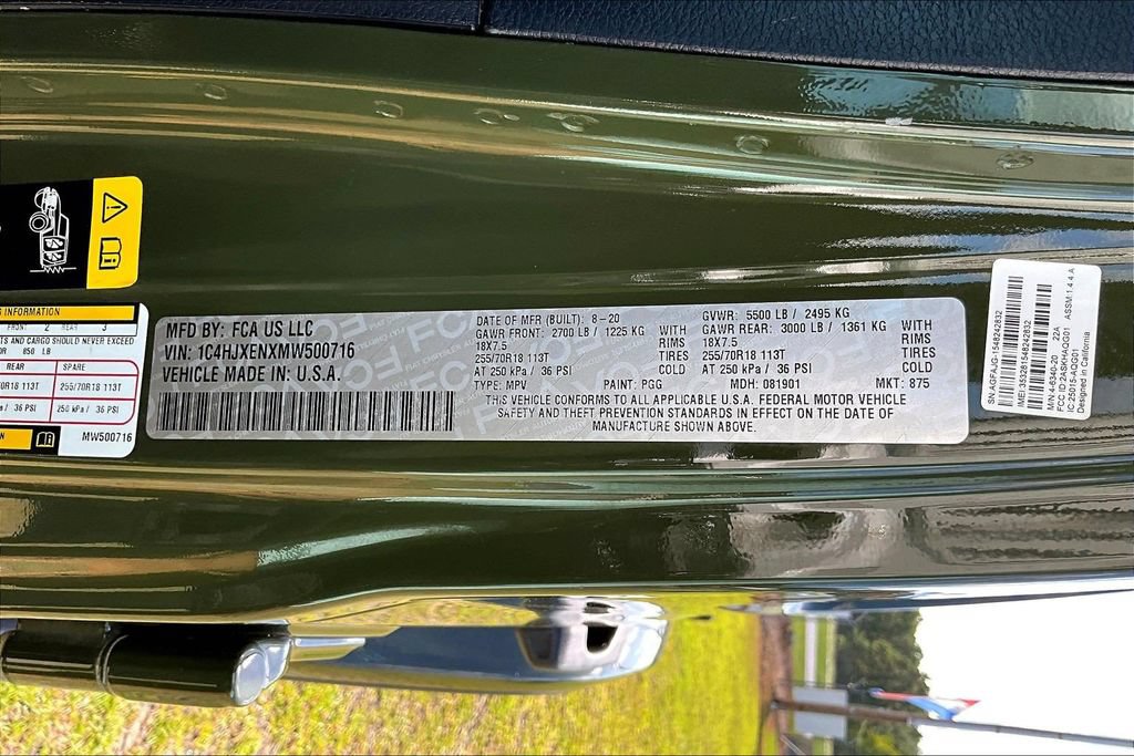 Used 2021 Jeep Wrangler Unlimited Sahara AWD/4WD image 21