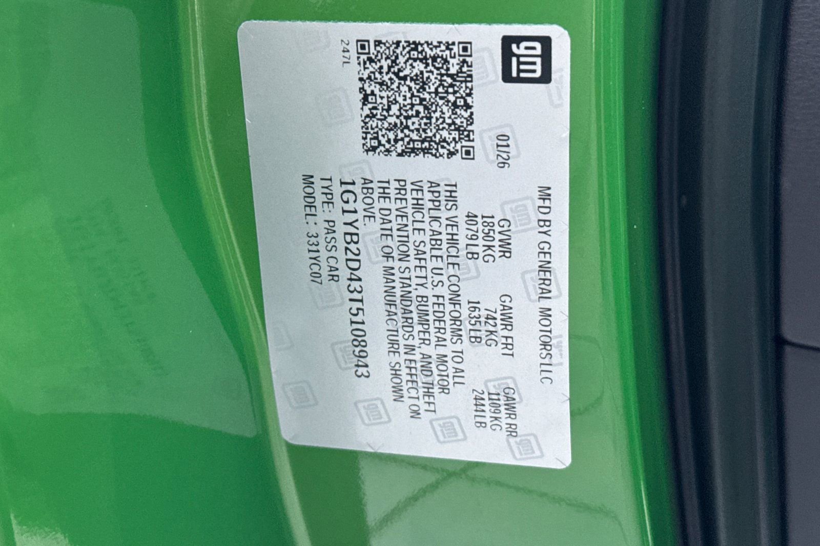 New 2026 Chevrolet Corvette Stingray Preferred Cpe w/ Z51 Performance Package image 31