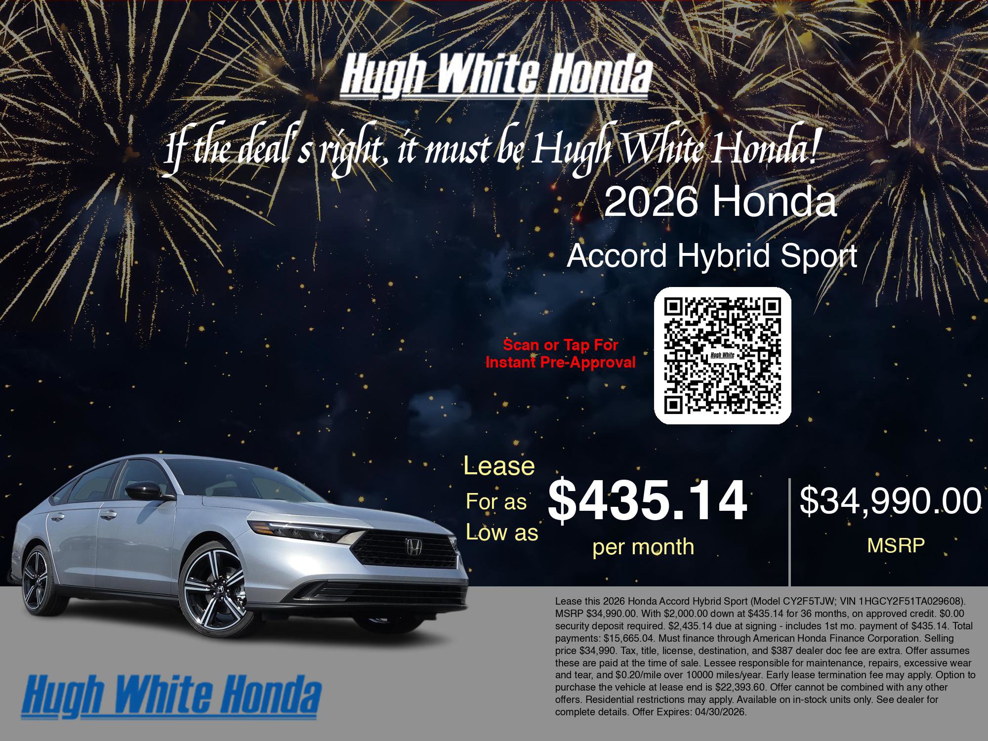 New 2026 Honda Accord Sport image 3