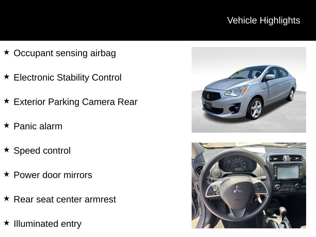 Used 2020 Mitsubishi Mirage G4 ES FWD image 16
