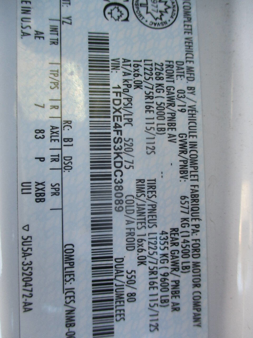 Used 2019 Ford E-450 and Econoline 450 Super Duty image 16