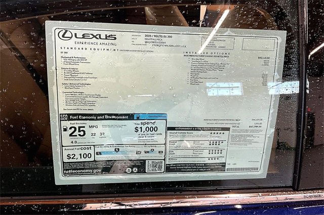 New 2025 Lexus ES 350 350 image 13
