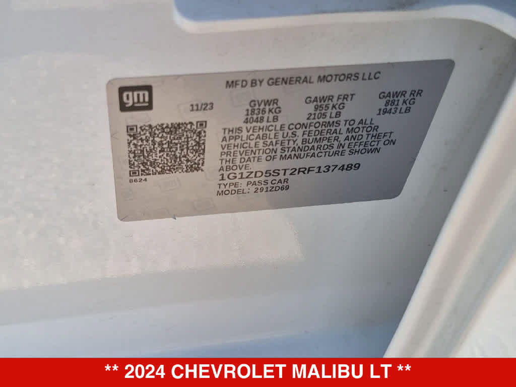 Used 2024 Chevrolet Malibu LT FWD image 34
