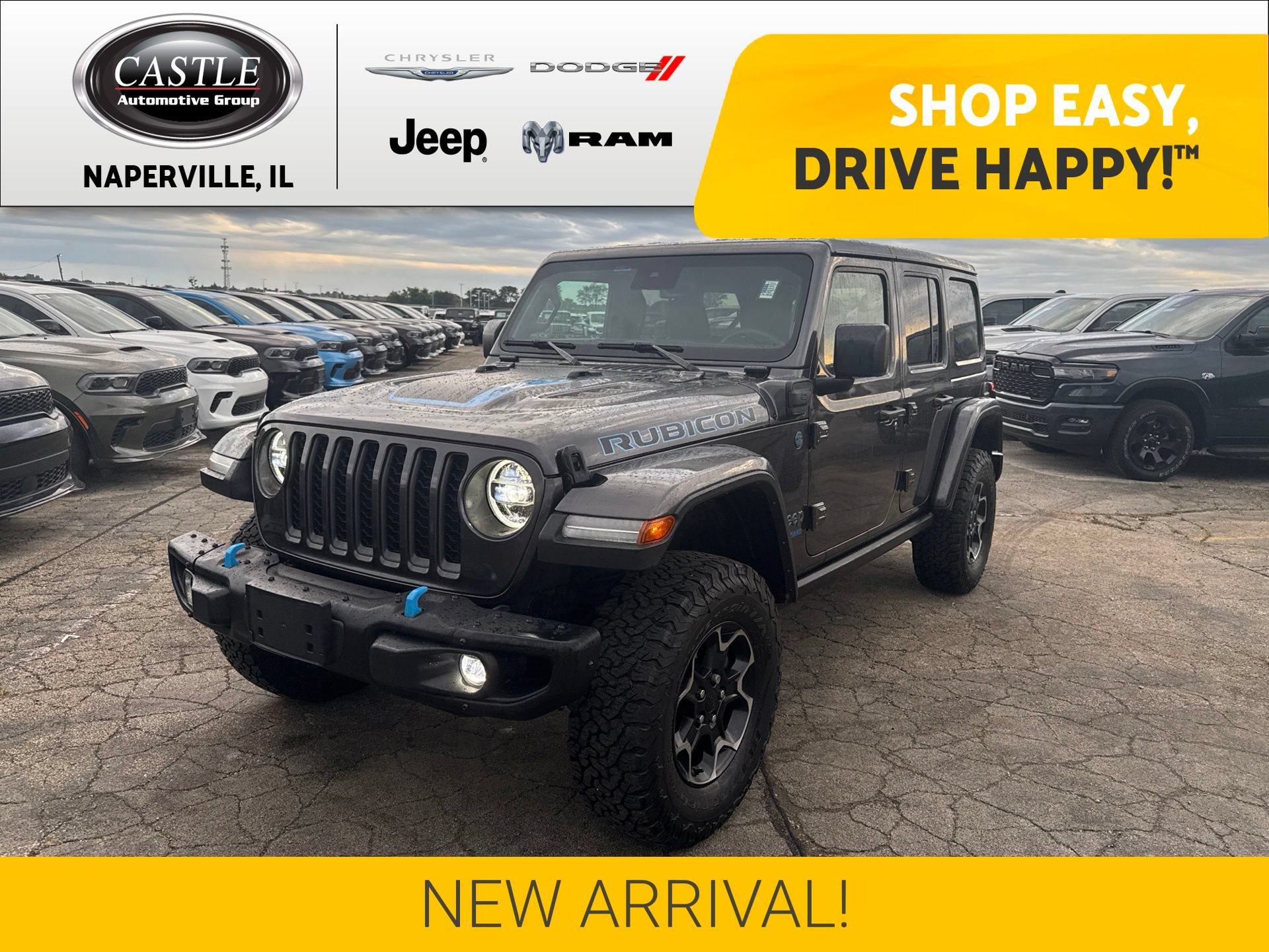Used 2021 Jeep Wrangler Unlimited Rubicon 4xe w/ Steel Bumper Group AWD/4WD image 1