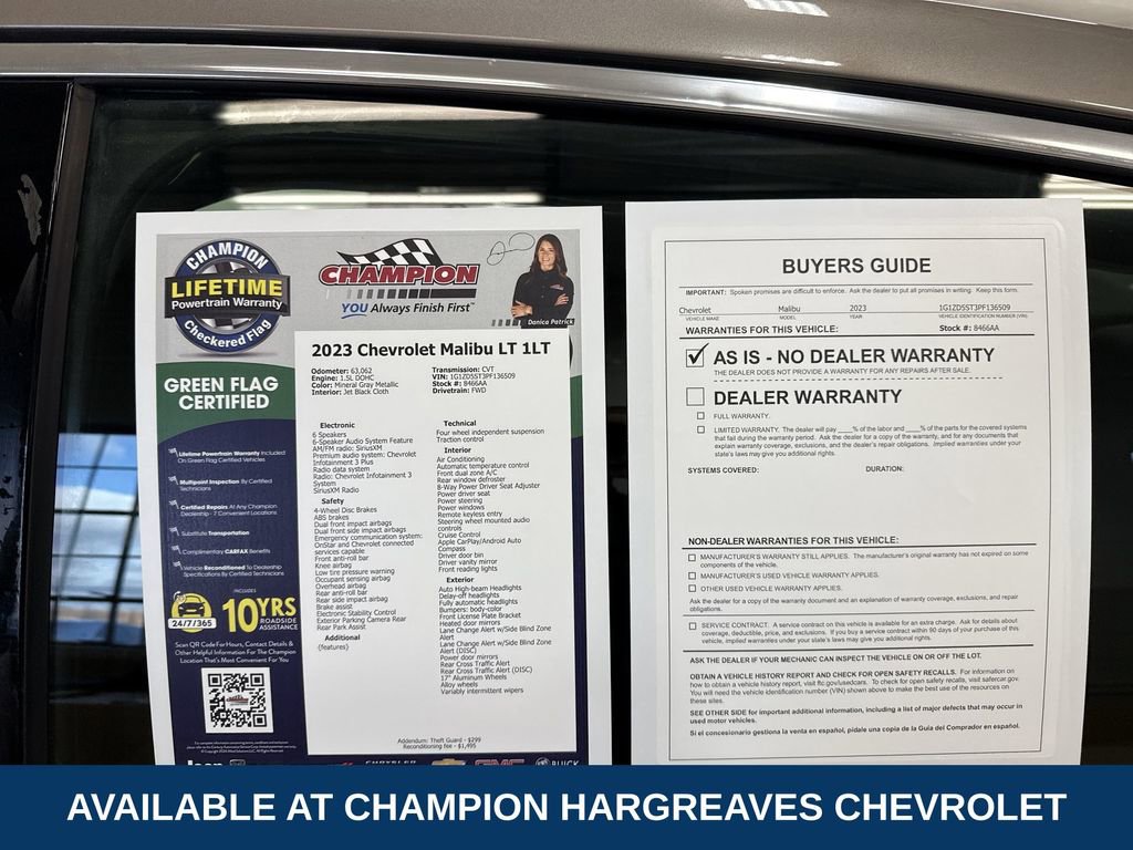 Used 2023 Chevrolet Malibu LT w/ Driver Confidence Package image 43