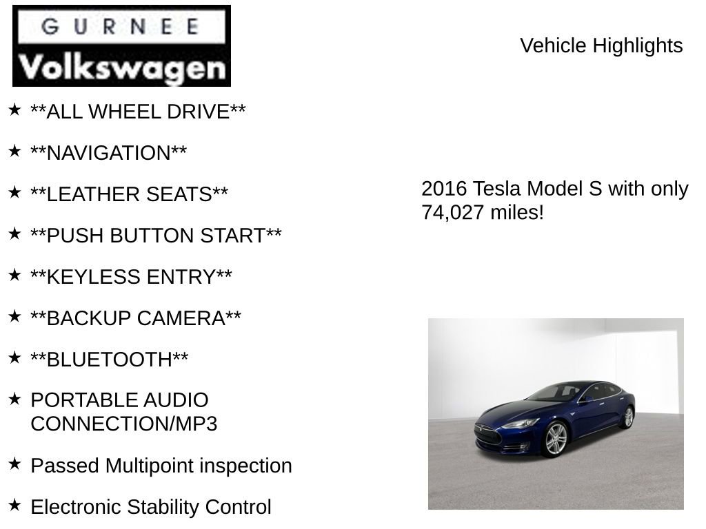 Used 2016 Tesla Model S 85D image 7