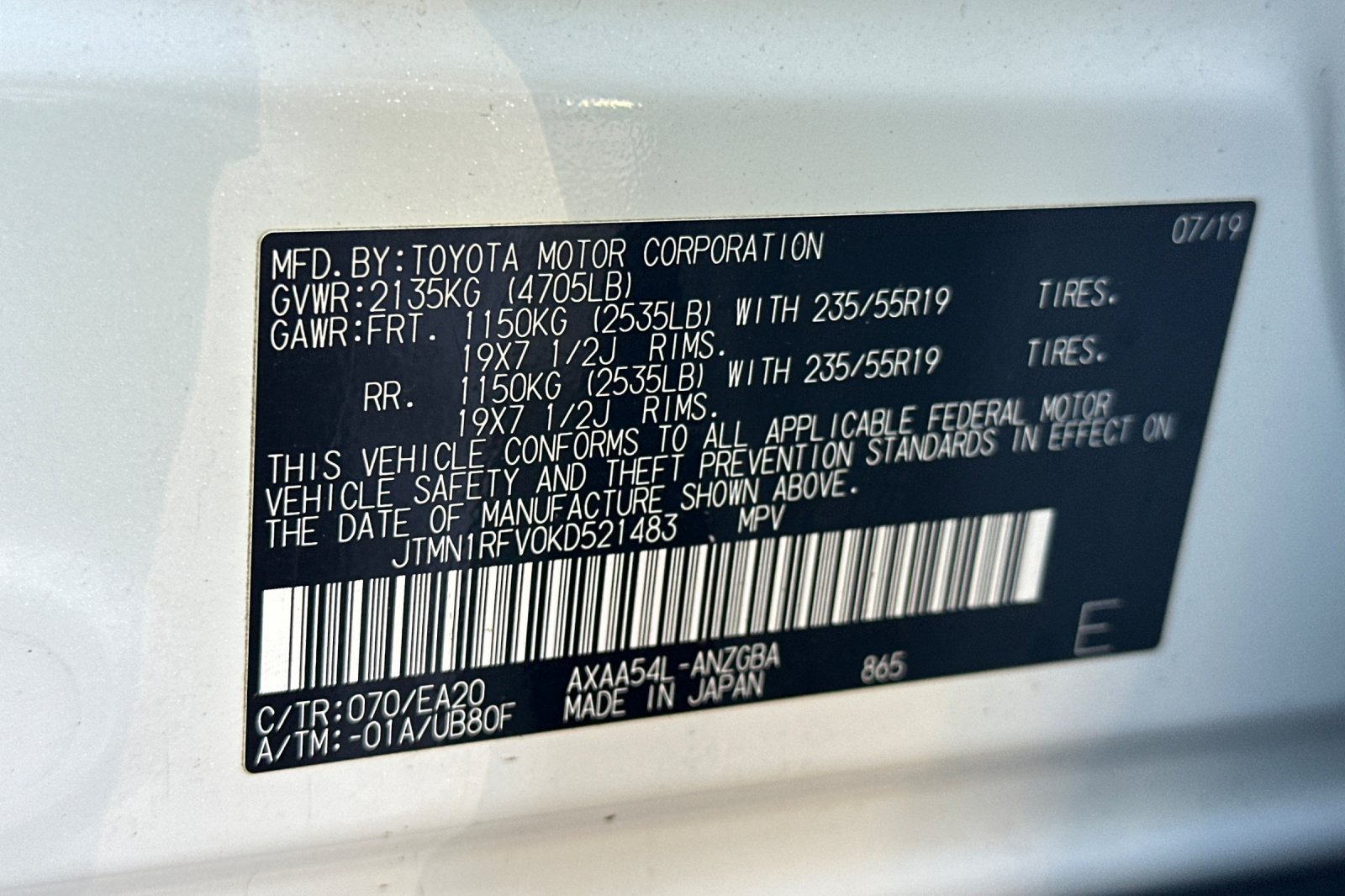 Used 2019 Toyota RAV4 Limited w/ Advanced Technology Package AWD/4WD image 27