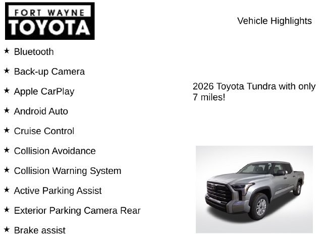 New 2026 Toyota Tundra SR5 AWD/4WD image 8