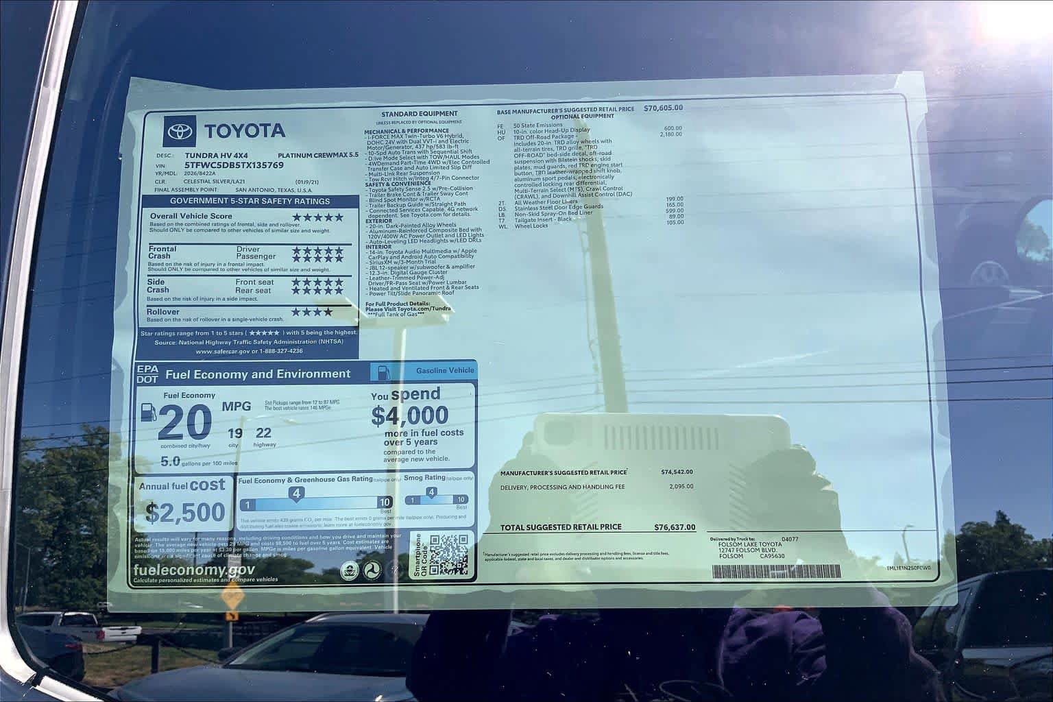 New 2026 Toyota Tundra Platinum AWD/4WD image 21