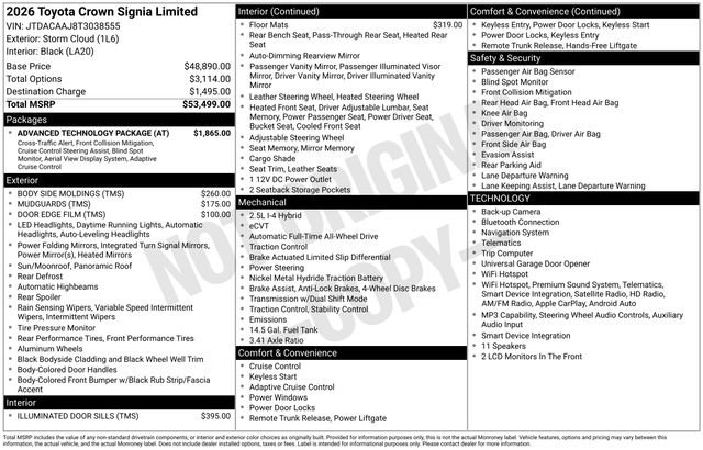 New 2026 Toyota Crown Signia w/ Advanced Technology Package image 34