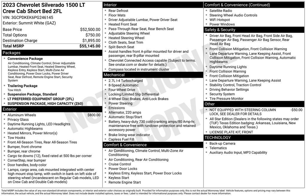 Certified 2023 Chevrolet Silverado 1500 LT AWD/4WD image 2