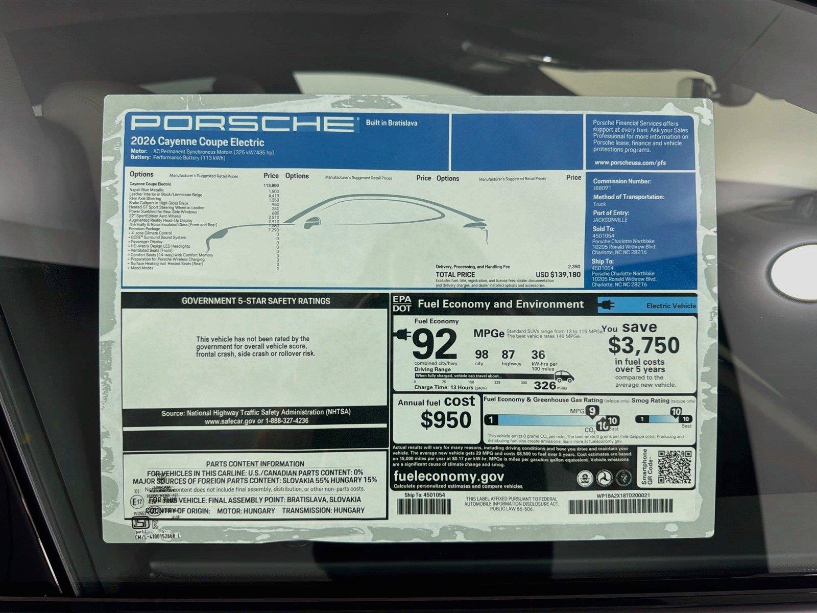New 2026 Porsche Cayenne Electric Coupe AWD/4WD image 37