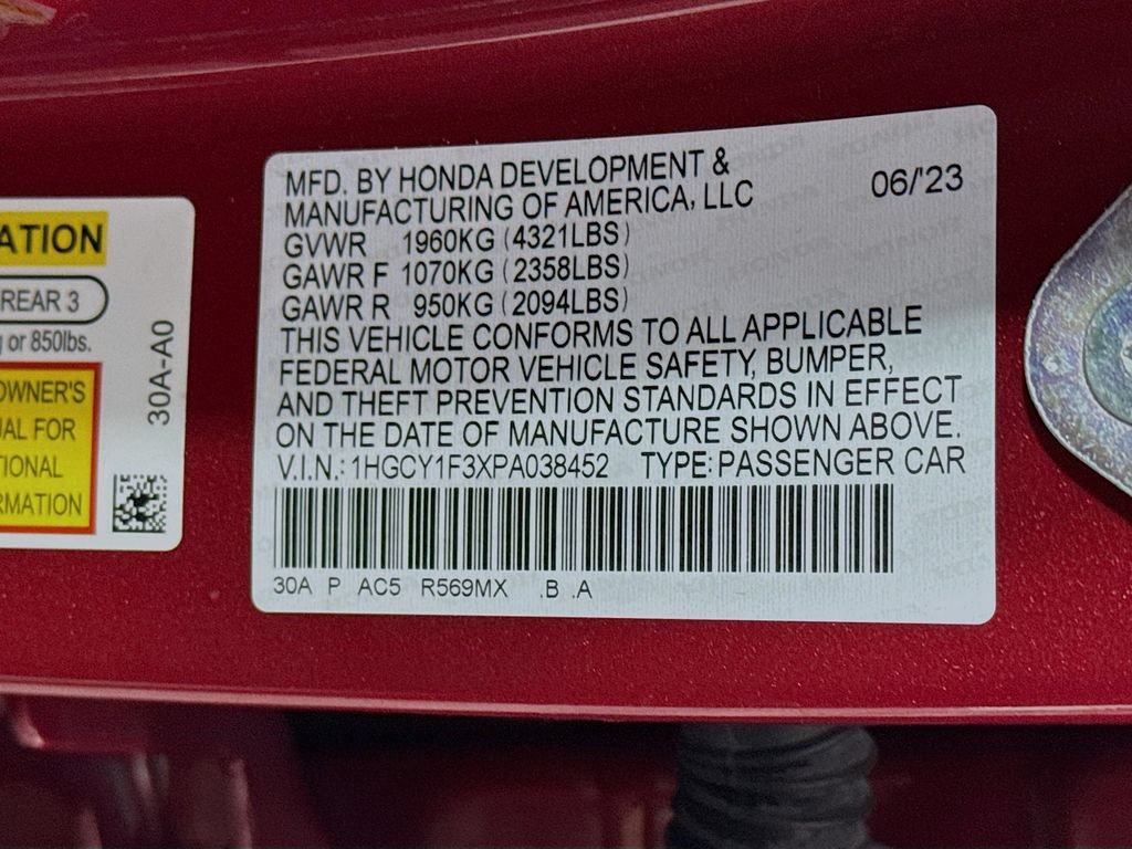 Certified 2023 Honda Accord EX image 28