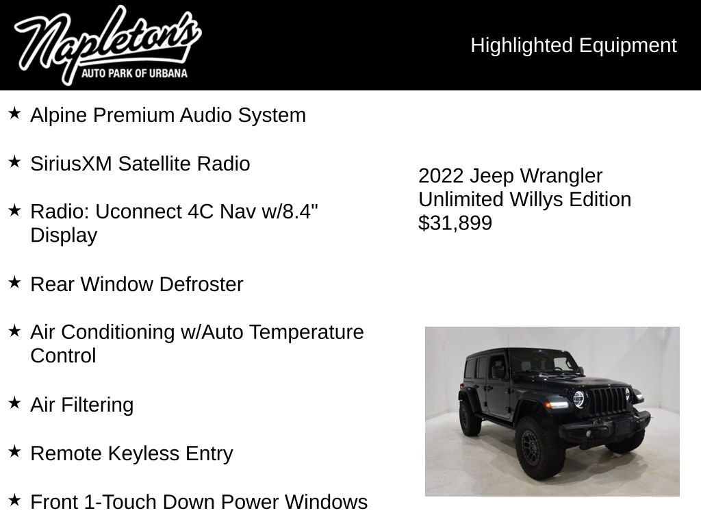 Used 2022 Jeep Wrangler Unlimited Sport image 16