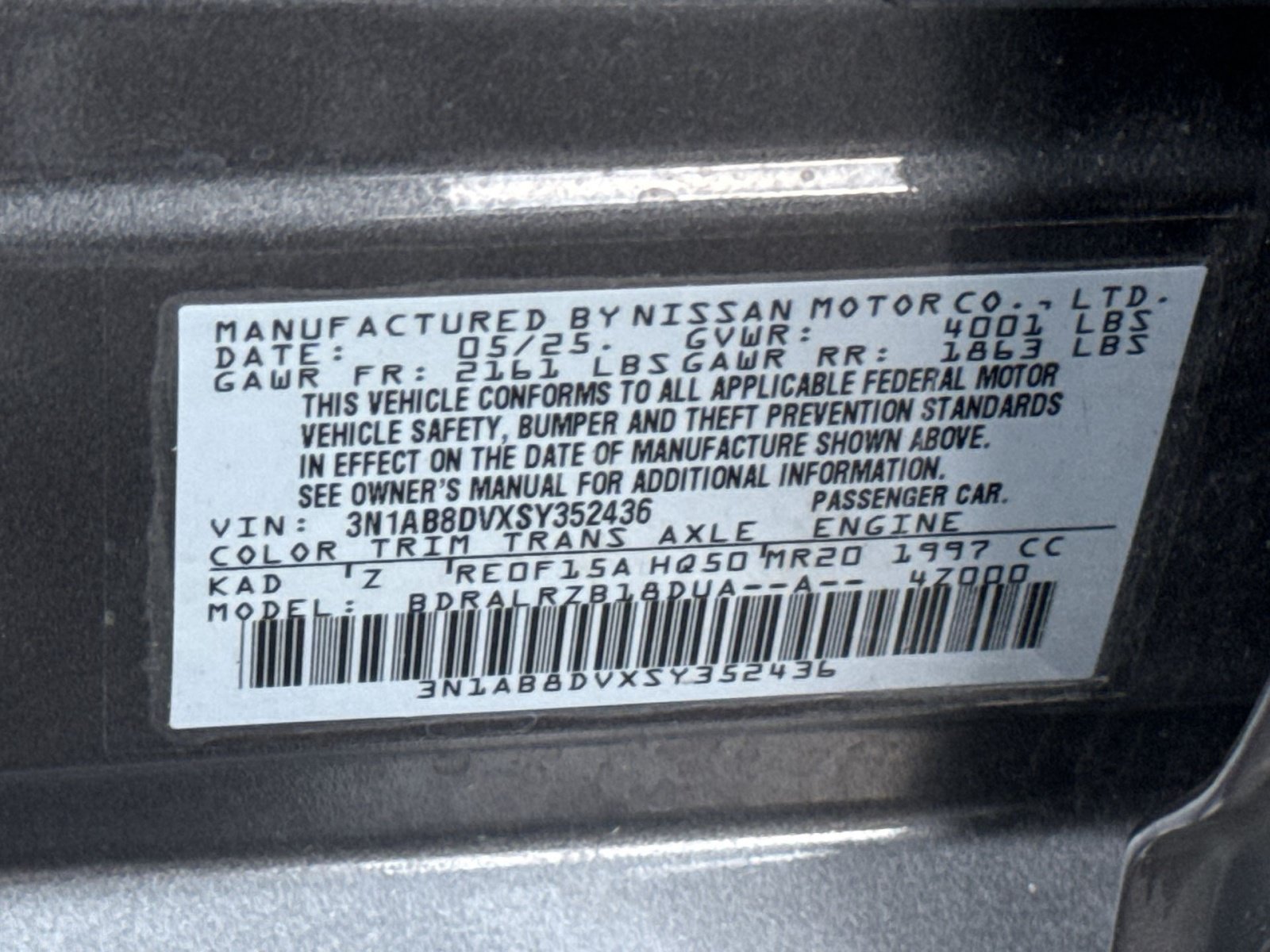 Used 2025 Nissan Sentra SR FWD image 27