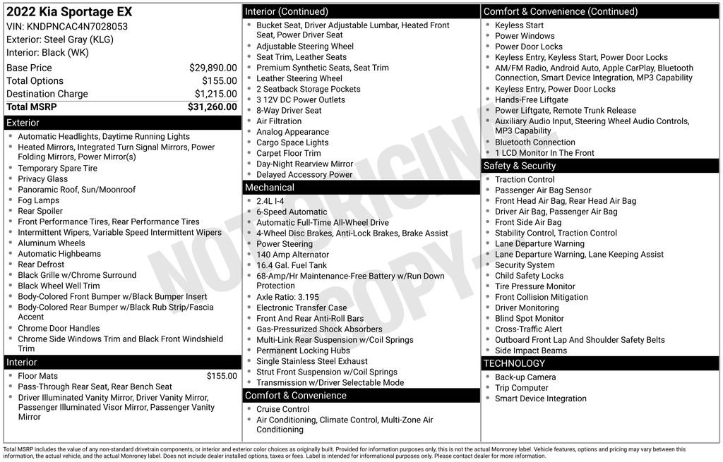 Used 2022 Kia Sportage EX image 26