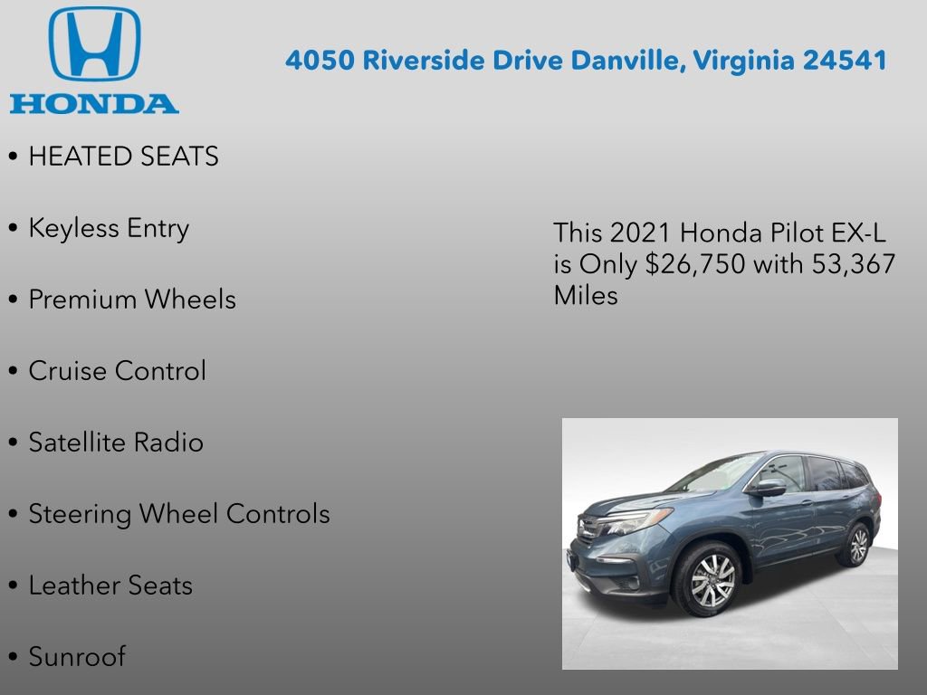 Used 2021 Honda Pilot EX-L image 7